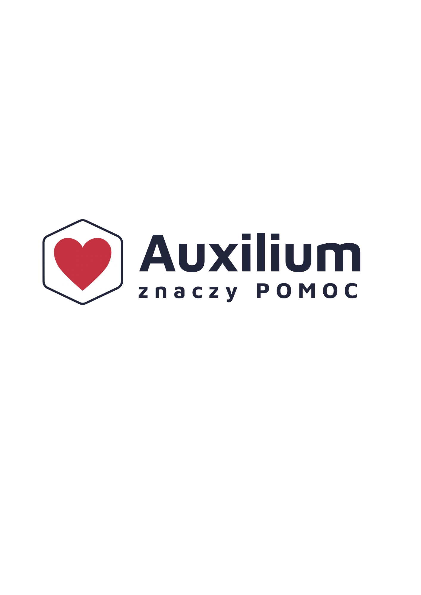 LOGO Auxilium znaczy pomoc bez tła